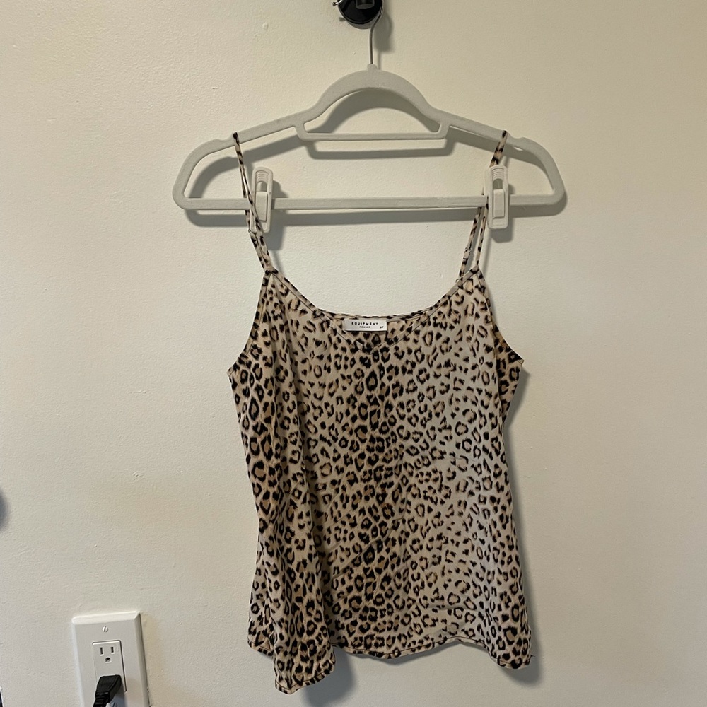 Equipment Silk Leopard/Cheetah Print tank